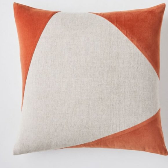 West Elm Accents West Elm Velvet Copper Linen Accent Cover New
